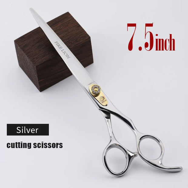 Pet Grooming Scissors – 440C Stainless Steel Dog &amp; Cat Grooming Shears, Shark, Cutting, Thinning, and Curved Styles for Professional and Home Use