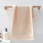 2-pack pure cotton gold wire with quick drying and thickened absorbent face towel