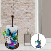 Title: Metal Toilet Paper Holder Stand - Decorative Butterfly Design