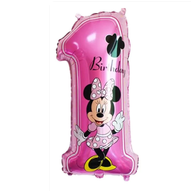 Minnie Mouse Birthday Party Supplies – Disposable Tableware, Balloons, Cups, Plates, Tablecloth, Baby Shower Decorations