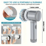 Electric Spin Scrubber Cordless Spin Scrubber with 6 Replaceable Brush Heads  Electric Cleaning Brush Cleaning Tools