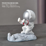 Astronaut Mobile Phone Stand – Nordic Resin Desk Decoration, Spaceman Holder, Gift Ornament