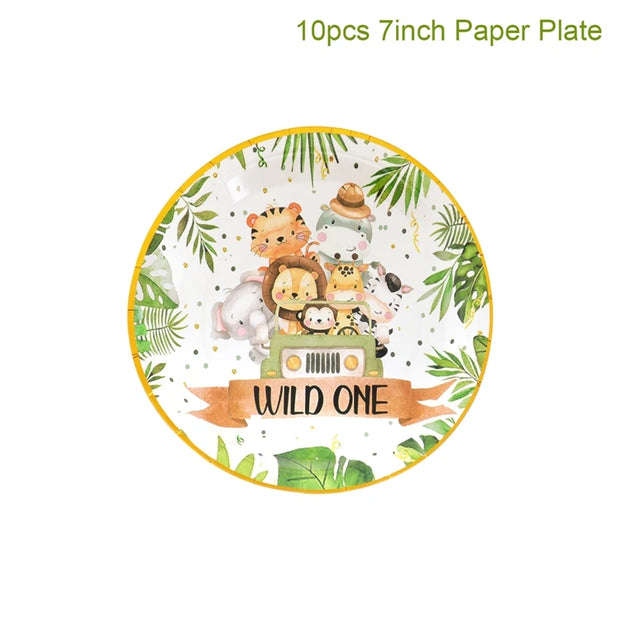 Jungle Animals Honeycomb Decorations – Safari Themed Party Supplies for Birthday, Baby Shower, Wild One, Kids & Gender Reveal