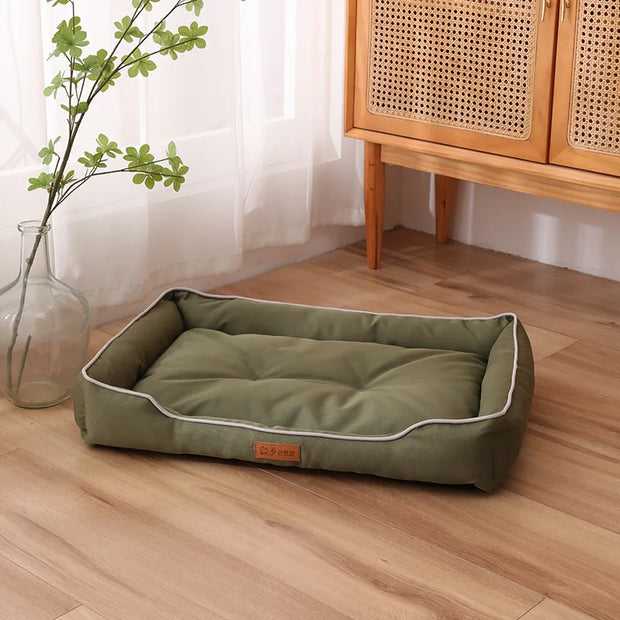 Waterproof Dog Bed 600D Oxford Cloth Pet Dogs Mat Beds Soft Thickened PP Cotton Filling Bite-resistant Pets Dog Accessories