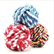 Durable Cotton Cord and Rubber Chew Toys for Dogs - Interactive Balls and Ropes