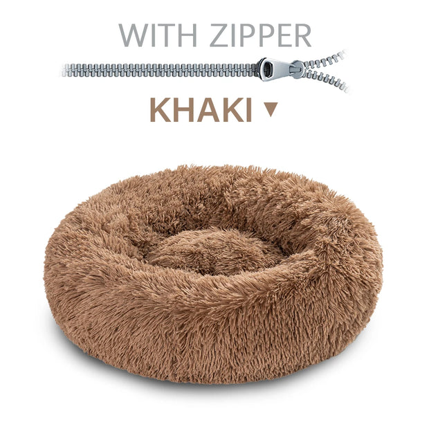 Breathable Donut Shaped Pet Bed – Cozy Round Cushion for Cats and Dogs