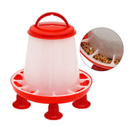 Chicken Feeder Bucket with Legs – 1.5kg Capacity, Plastic Poultry Feeder