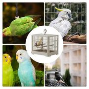 Small Bird Travel Cage – Portable Bird Carrier with Comfortable Handle, Safe & Spacious for Parrots and Parakeets