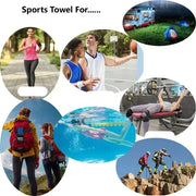 Quick-Dry Microfiber Sports Towel – Perfect for Yoga, Gym, Outdoor Adventures & More