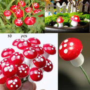 Miniature Mushroom Decor – 10/50/100pcs Fairy Garden Resin Crafts, Moss Terrarium Artificial Plant Stakes