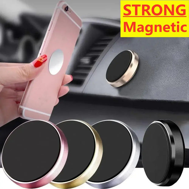 Luxe Home & Pet Co. Magnetic Car Phone Holder – Universal Dashboard Mount with Powerful Magnet & Suction Cup for iPhone, Samsung & All Phones