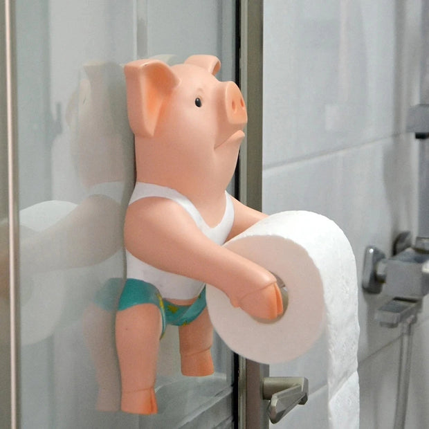 Pig Style Toilet Paper Holder