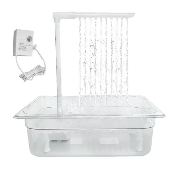 Parrot Bird Bath Tub - Automatic Circulating Water Shower for Birds