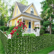 50x200cm Artificial Ivy Hedge Fence – Green Leaf Privacy Screen for Home, Outdoor Garden, Balcony Decoration