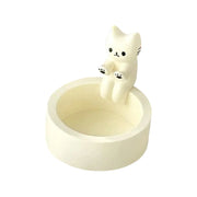 Cartoon Cat Candle Holder – Cute Resin Tea Light Holder for Home, Office, and Desktop Decor – Warm Paws Design