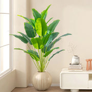 Artificial Tropical Palm Tree – Large Fake Banana Monstera Plant with Real Touch Leaves for Home, Garden & Party Decor