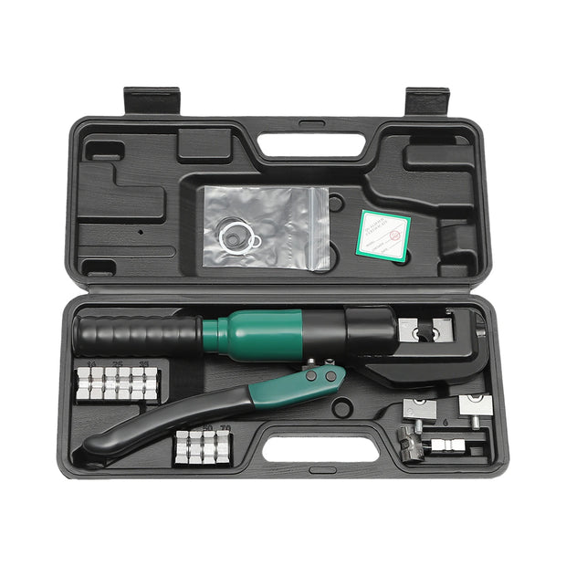 Manual Hydraulic Crimping Tool - 6 Ton with 8 Dies & Carry Case