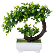 Artificial Bonsai Tree Potted Plants – Simulated Fake Flowers for Table Decor, Room Ornaments