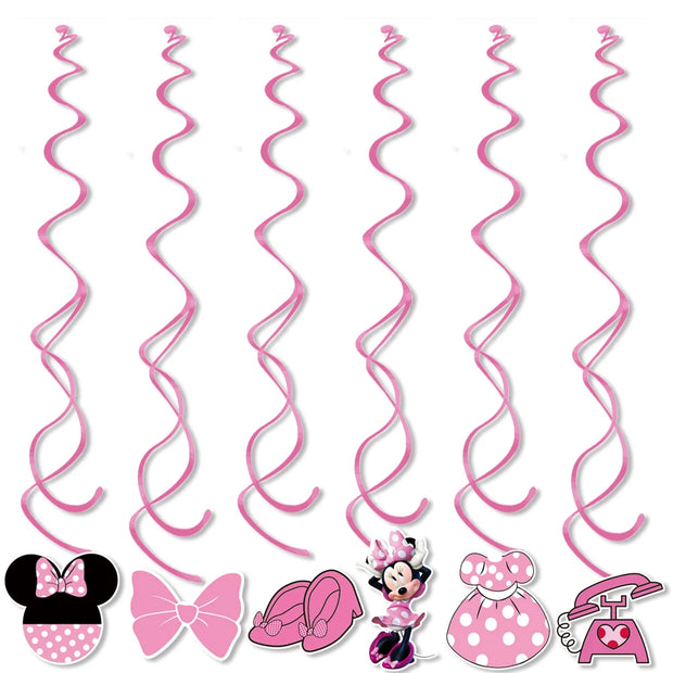 Minnie Mouse Birthday Party Supplies – Disposable Tableware, Balloons, Cups, Plates, Tablecloth, Baby Shower Decorations