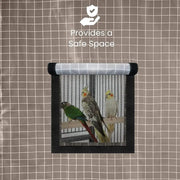 Universal Bird Cage Cover – Waterproof &amp; Breathable Parrot Cage Cover with Window for Outdoor Use