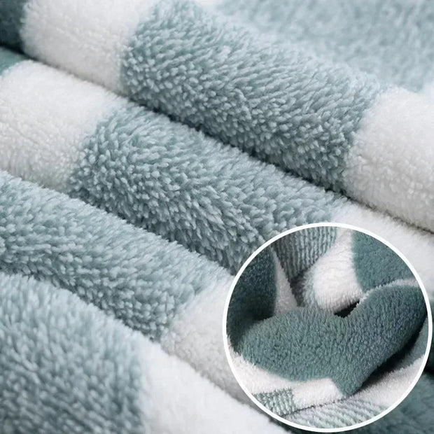 Velvet Fabric Soft Absorbent Face Towel - Thickened, Quick-Drying, and Gentle for Daily Use