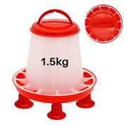 Chicken Feeder Bucket with Legs – 1.5kg Capacity, Plastic Poultry Feeder