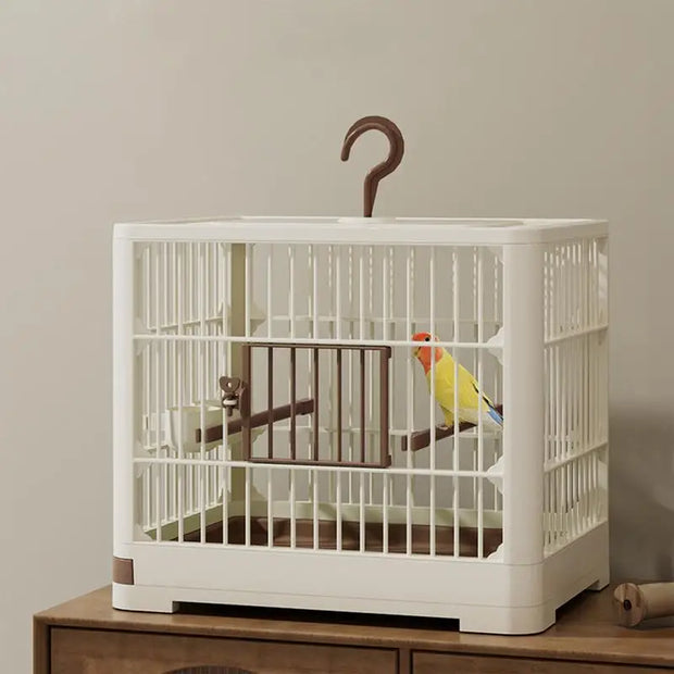 Small Bird Travel Cage – Portable Bird Carrier with Comfortable Handle, Safe & Spacious for Parrots and Parakeets