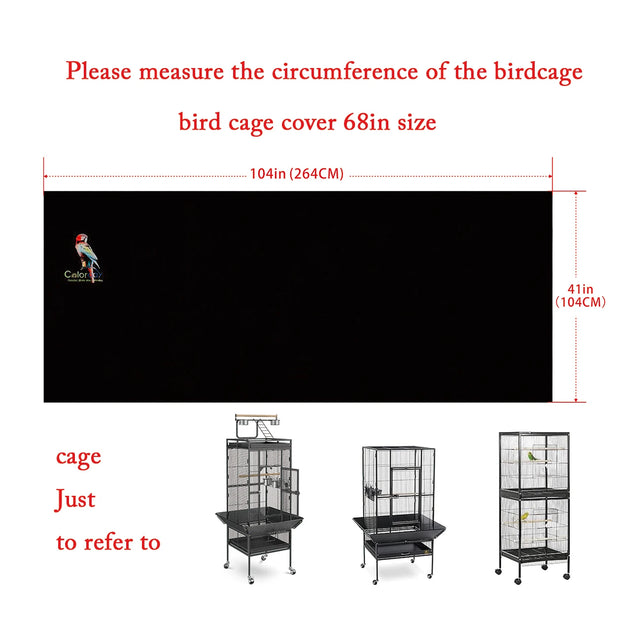 Colorday Bird Cage Cover for Play Top Cages – Breathable, High Shading Rate Cover