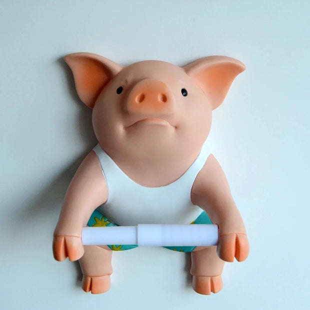 Pig Style Toilet Paper Holder