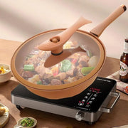 Ceramic Wok with Lid – Non-Stick, Multi-Functional Cooking Pan