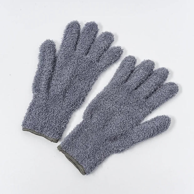 Microfiber Dust Cleaning Gloves - Reusable & Machine Washable