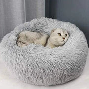 Soft Plush Cat Bed - Warm and Comfortable Sleeping Nest for Cats