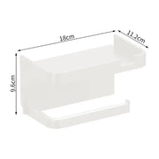 HOMEFISH Plastic Tissue Holder – Compact &amp; Versatile Wall-Mounted Organizer