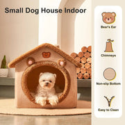 Cozy Cotton Pet House - Warm Indoor Bed for Cats and Dogs