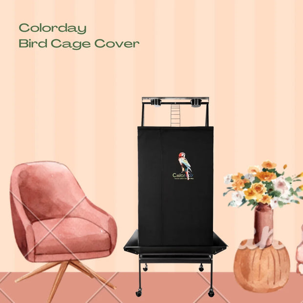 Colorday Bird Cage Cover for Play Top Cages – Breathable, High Shading Rate Cover