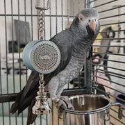 Voice Recordable Bird Toy with Metal Bell – Interactive Training & Play for Parrots, Cockatiels, and More