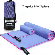 Microfiber Sports Towel – Quick-Dry, Handmade, Soft &amp; Absorbent