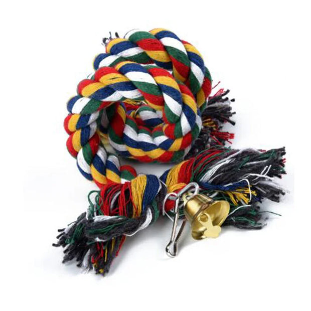 Cotton Bird Toy Rope - 50cm Length (Color as Picture)