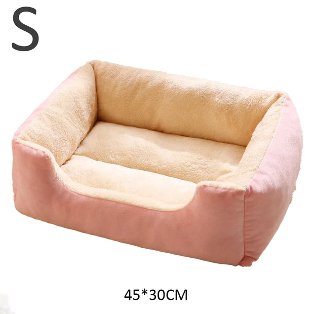 Plush Cat Bed, Comfortable Pet Cushion for Cats and Kittens, Breathable and Soft, Available in S, M, L Sizes