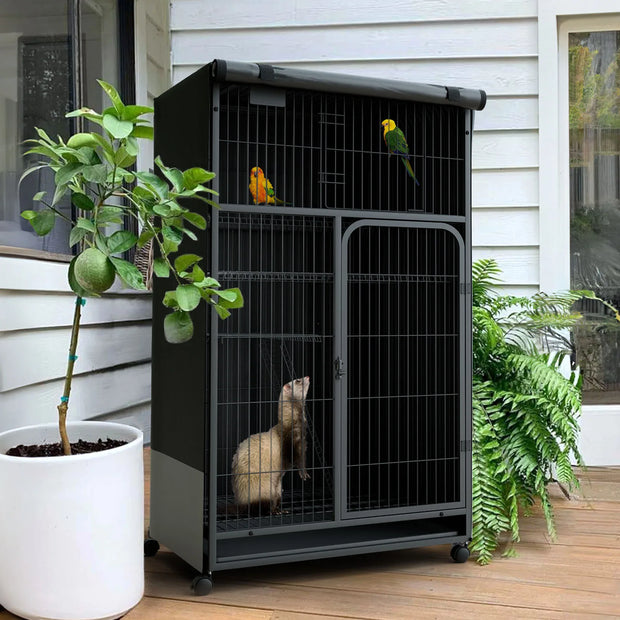 Bird Cage Cover Out Birdcage Cover Durable Breathable Washable Material for Night Heavy Duty Waterproof Pet Parrot ferret Cover