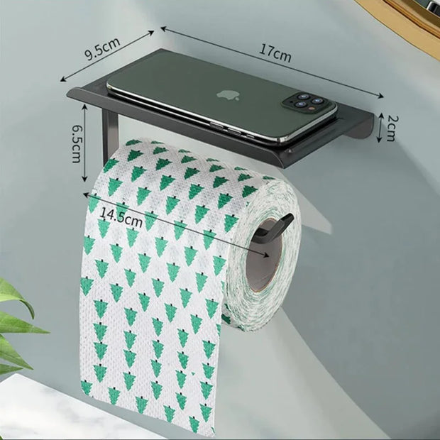 Type A Aluminum Alloy Toilet Paper Holder – Economical, Lightweight, and Durable