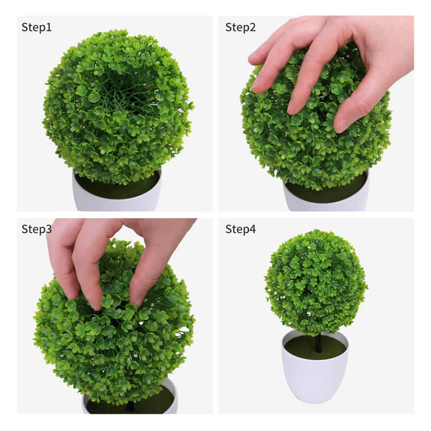 Artificial Bonsai Tree – Small Potted Simulation Plant for Table Decoration, Home, Hotel & Garden Decor