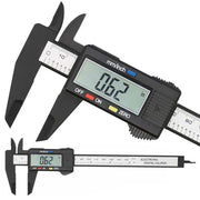 Digital Vernier Caliper - 0-150mm Plastic Measuring Tool with LCD Display