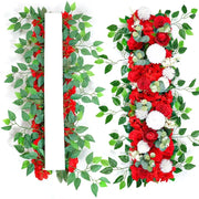 100cm DIY Wedding Flower Wall Decor – Silk Peony & Rose Artificial Flower Arrangement for Backdrop, Arch Decoration