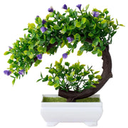 Artificial Bonsai Tree Potted Plants – Simulated Fake Flowers for Table Decor, Room Ornaments