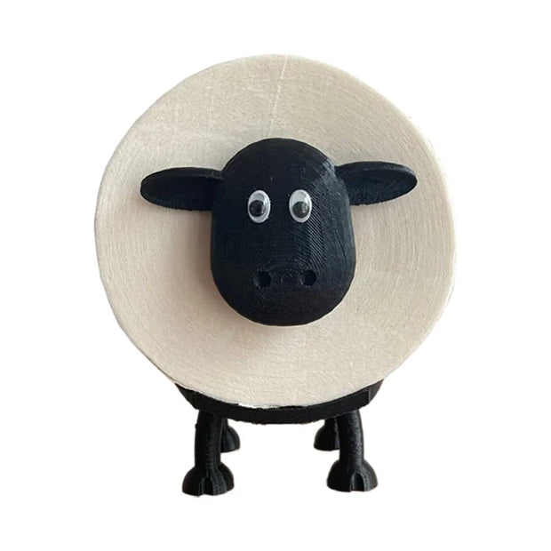 Black Sheep Toilet Roll Holder - Cute Resin Tissue Rack