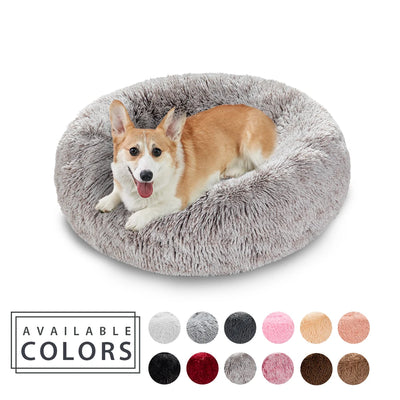 Breathable Donut Shaped Pet Bed – Cozy Round Cushion for Cats and Dogs