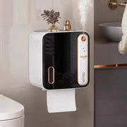 Wall Mounted Toilet Tissue Box with Intelligent Induction Aromatherapy - No Punching Required, USB Charging