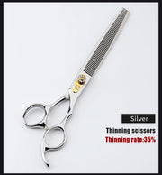 Pet Grooming Scissors – 440C Stainless Steel Dog &amp; Cat Grooming Shears, Shark, Cutting, Thinning, and Curved Styles for Professional and Home Use