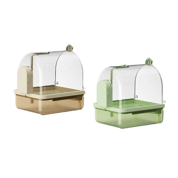 Automatic Pet Bird Bath Box – Parrot Bathtub with Circulating Water and Removable Stand